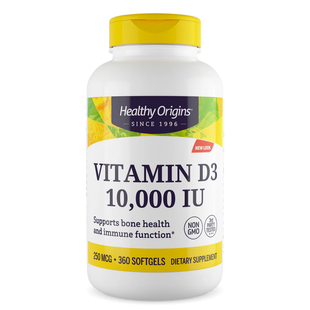 Healthy Origins Vitamin D3 10,000 IU (250 mcg) | 360 Softgels