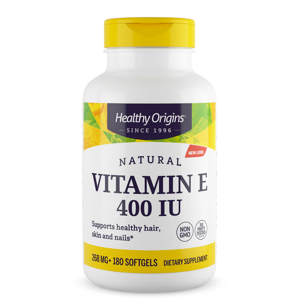 Healthy Origins Vitamin E 400 IU (268 mg) | 180 Softgels