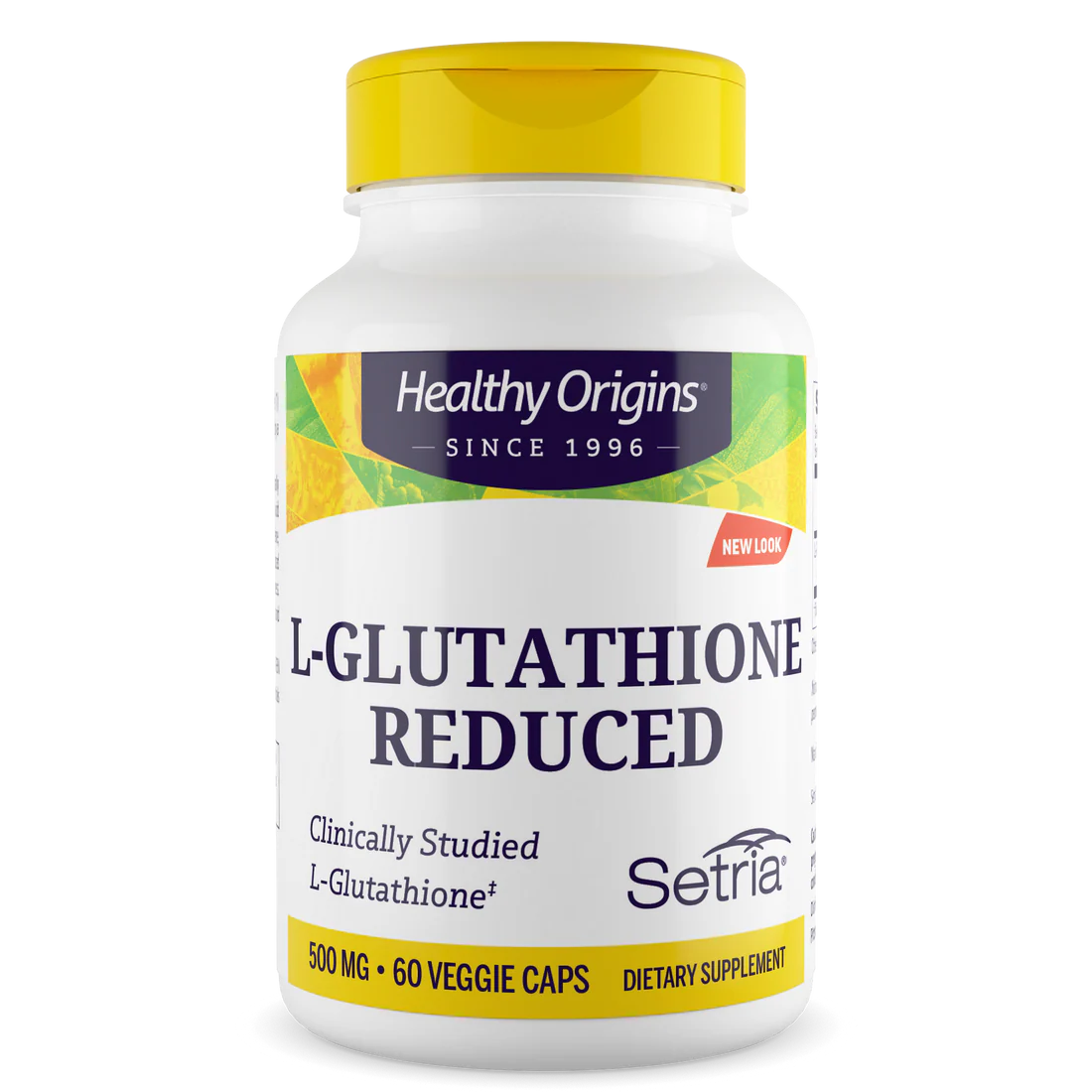 Healthy Origins L-Glutathione Reduced 500 mg | 60 Veggie Capsules