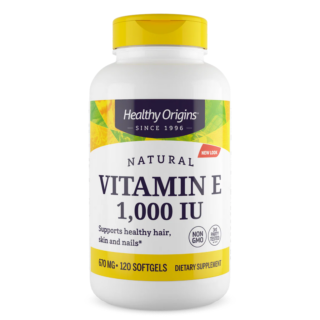 Healthy Origins Vitamin E 1,000 IU (670 mg) | 120 Softgels