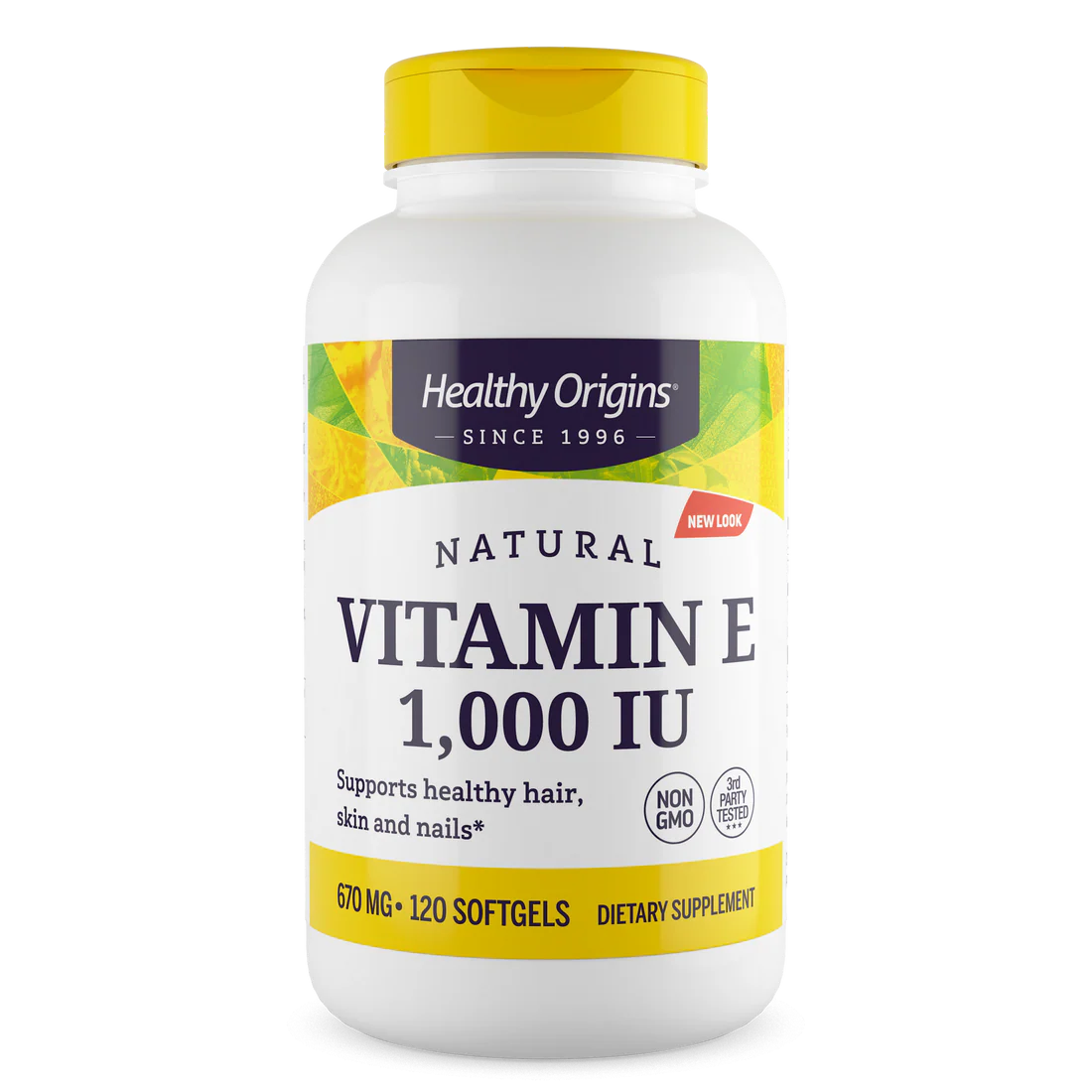 Healthy Origins Vitamin E 1,000 IU (670 mg) | 120 Softgels