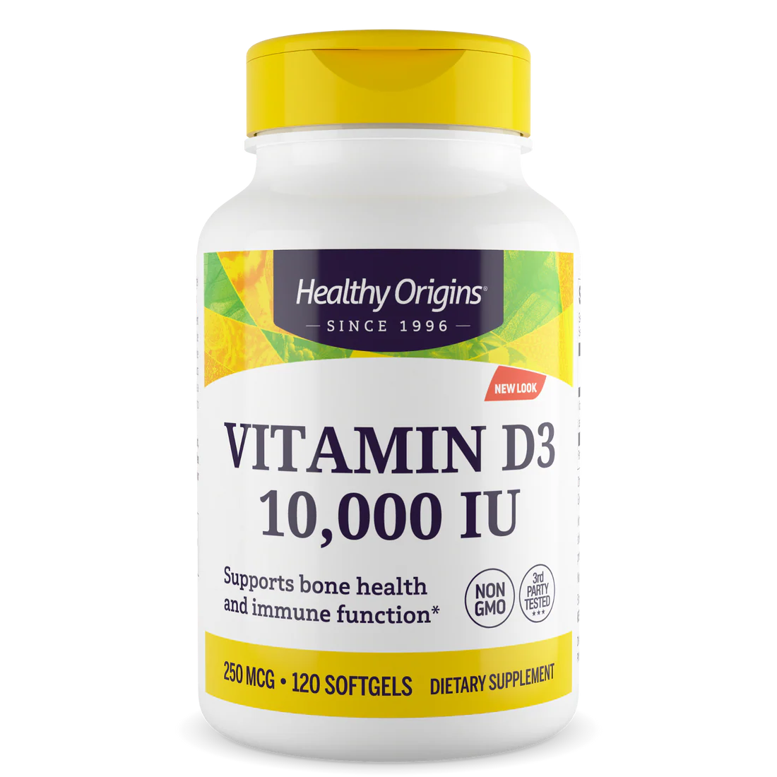 Healthy Origins Vitamin D3 10,000 IU (250 mcg) | 120 Softgels