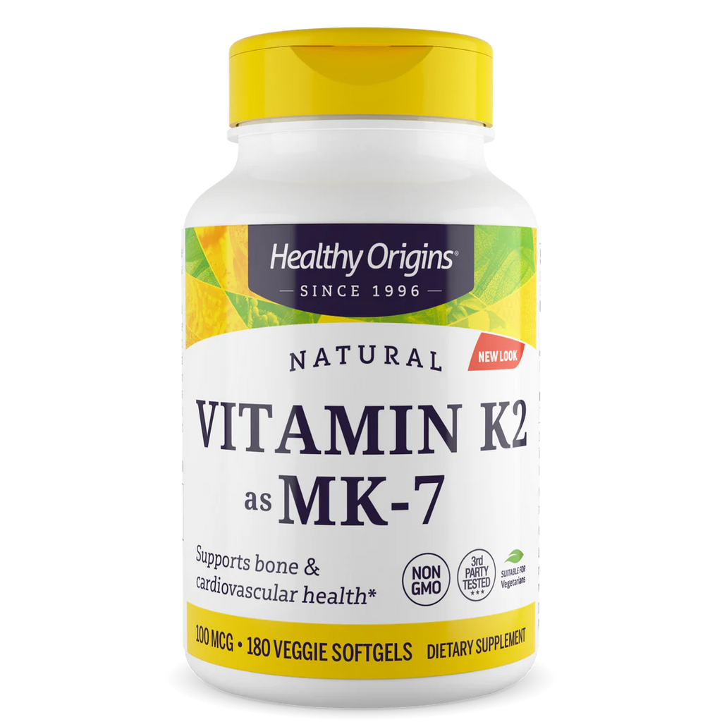 Healthy Origins Vitamin K2 as MK-7 100 mcg | 180 Veggie Softgels