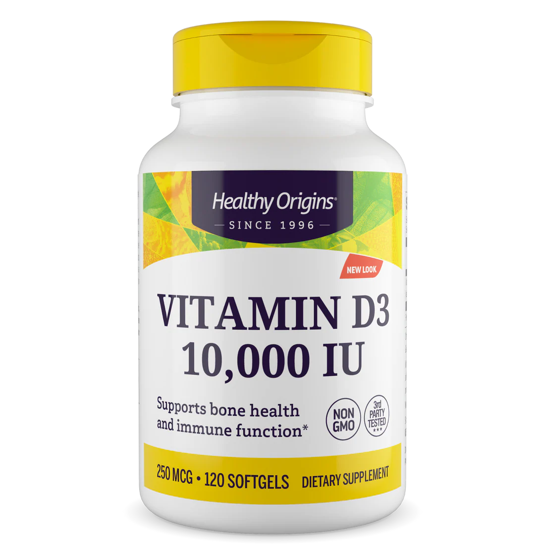 Healthy Origins Vitamin D3 10,000 IU (250 mcg) | 120 Softgels