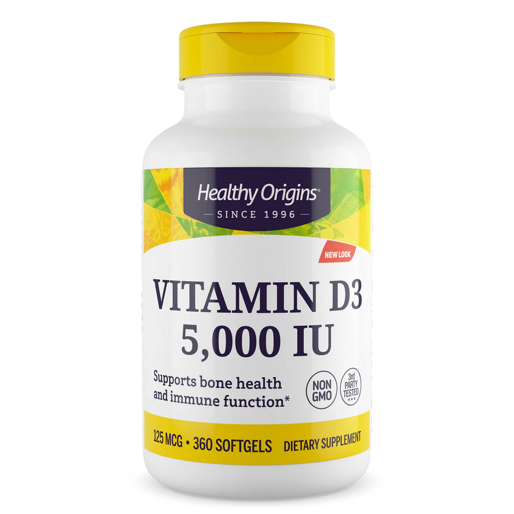 Healthy Origins Vitamin D3 5,000 IU | 360 Softgels