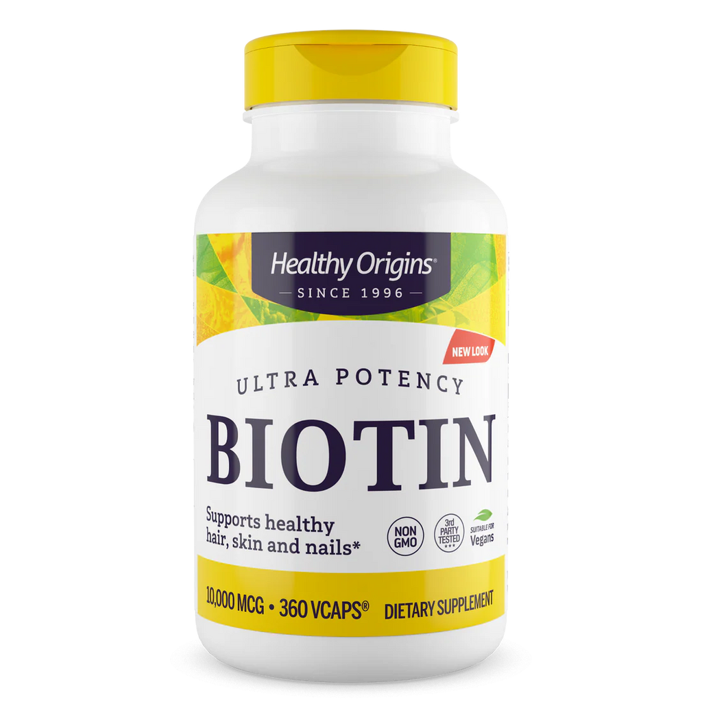 Healthy Origins Biotin 10,000 mcg | 360 Veggie Caps