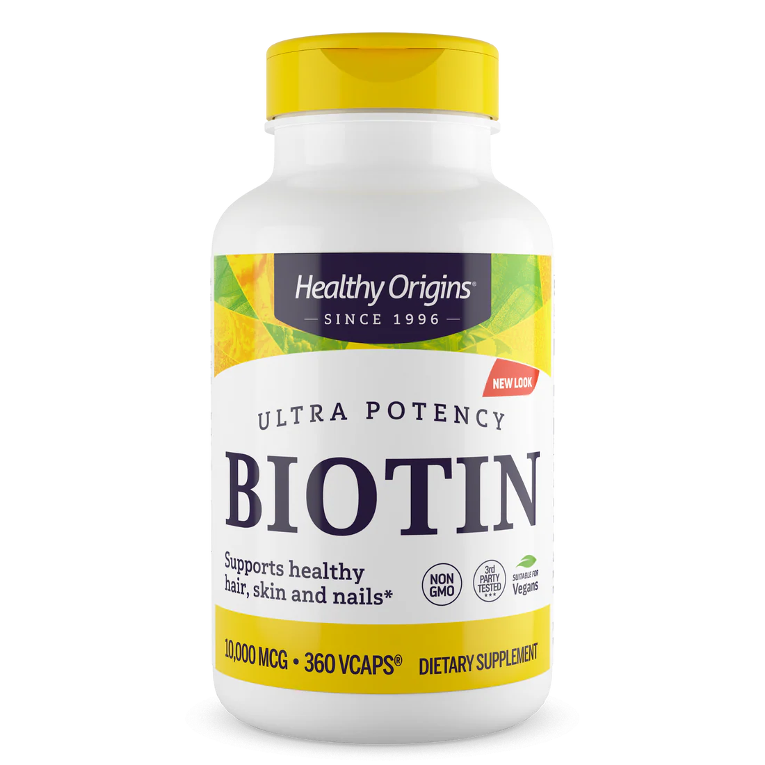 Healthy Origins Biotin 10,000 mcg | 360 Veggie Caps