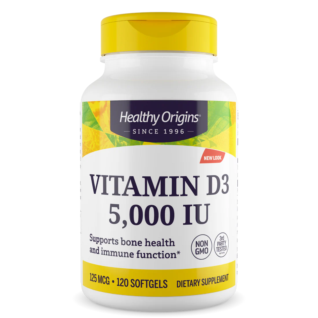 Healthy Origins Vitamin D3 5,000 IU | 120 Softgels