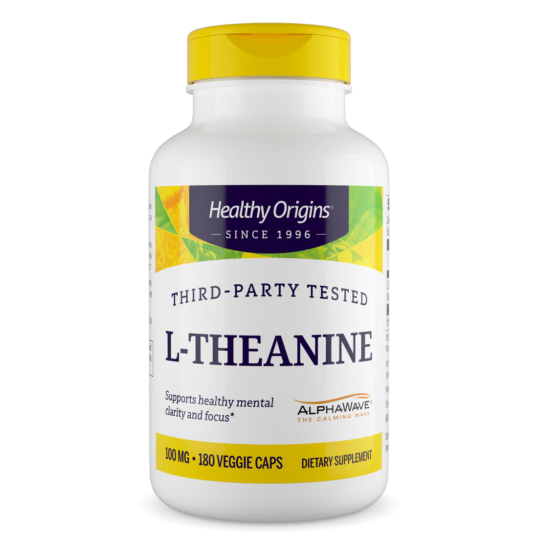 Healthy Origins L-Theanine 100 mg | 180 Veggie Caps