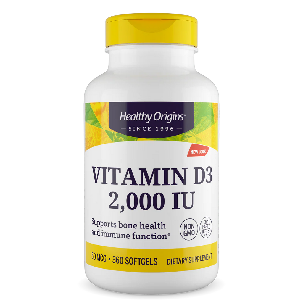 Healthy Origins Vitamin D3 2,000 IU (50 mcg) | 360 Softgels