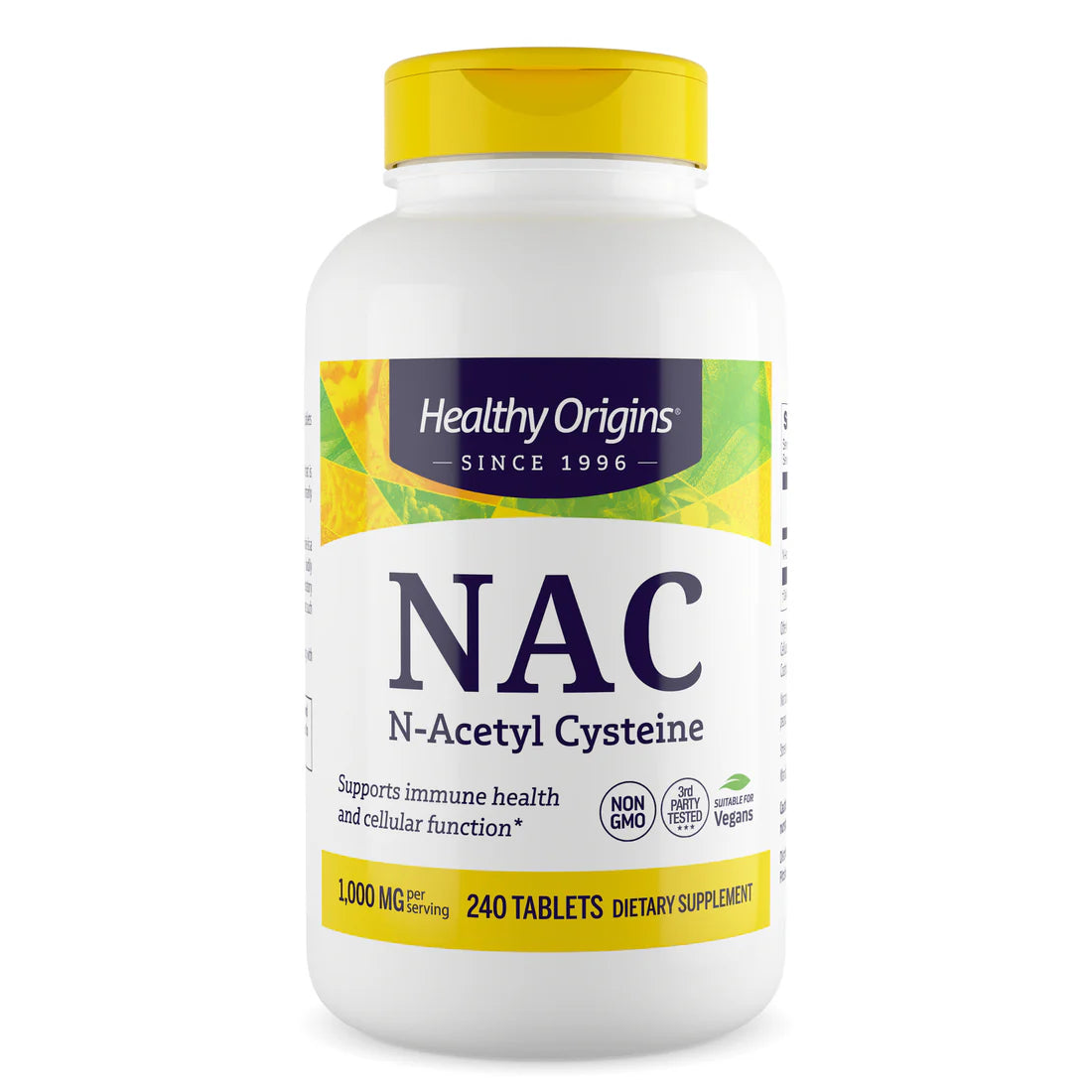 Healthy Origins NAC (N-Acetyl Cysteine) 1000 mg | 240 Tablets