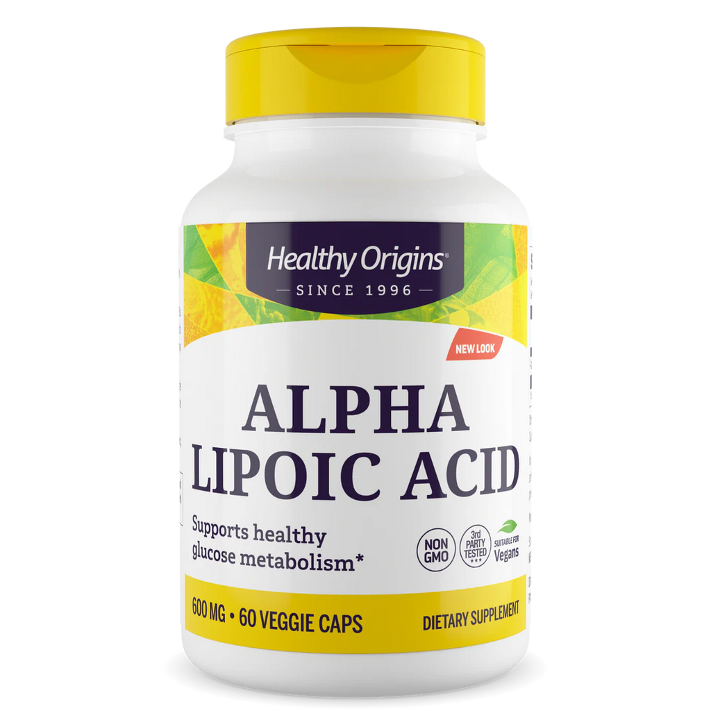 Healthy Origins Alpha Lipoic Acid 600 mg | 60 Veggie Caps