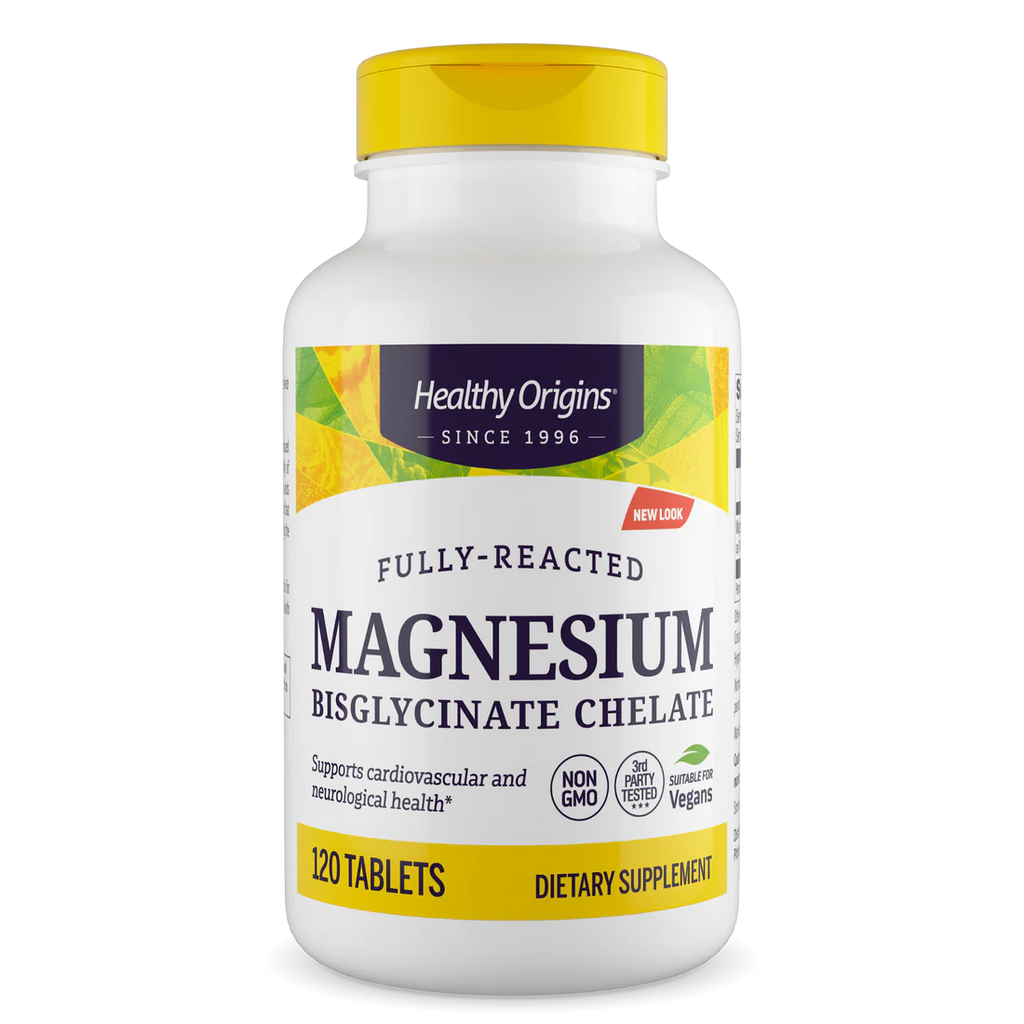 Healthy Origins Magnesium Bisglycinate Chelate | 120 Tablets