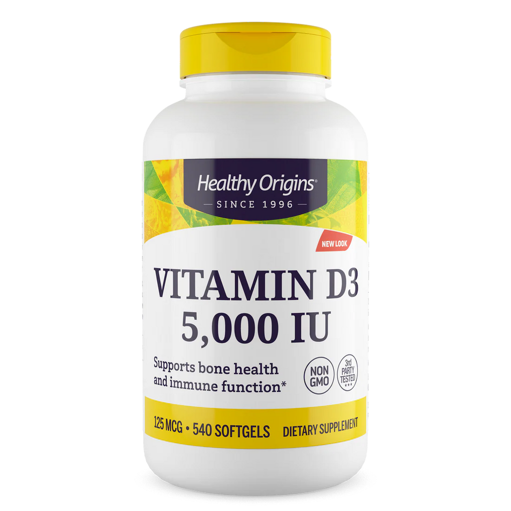 Healthy Origins Vitamin D3 5,000 IU | 540 Softgels