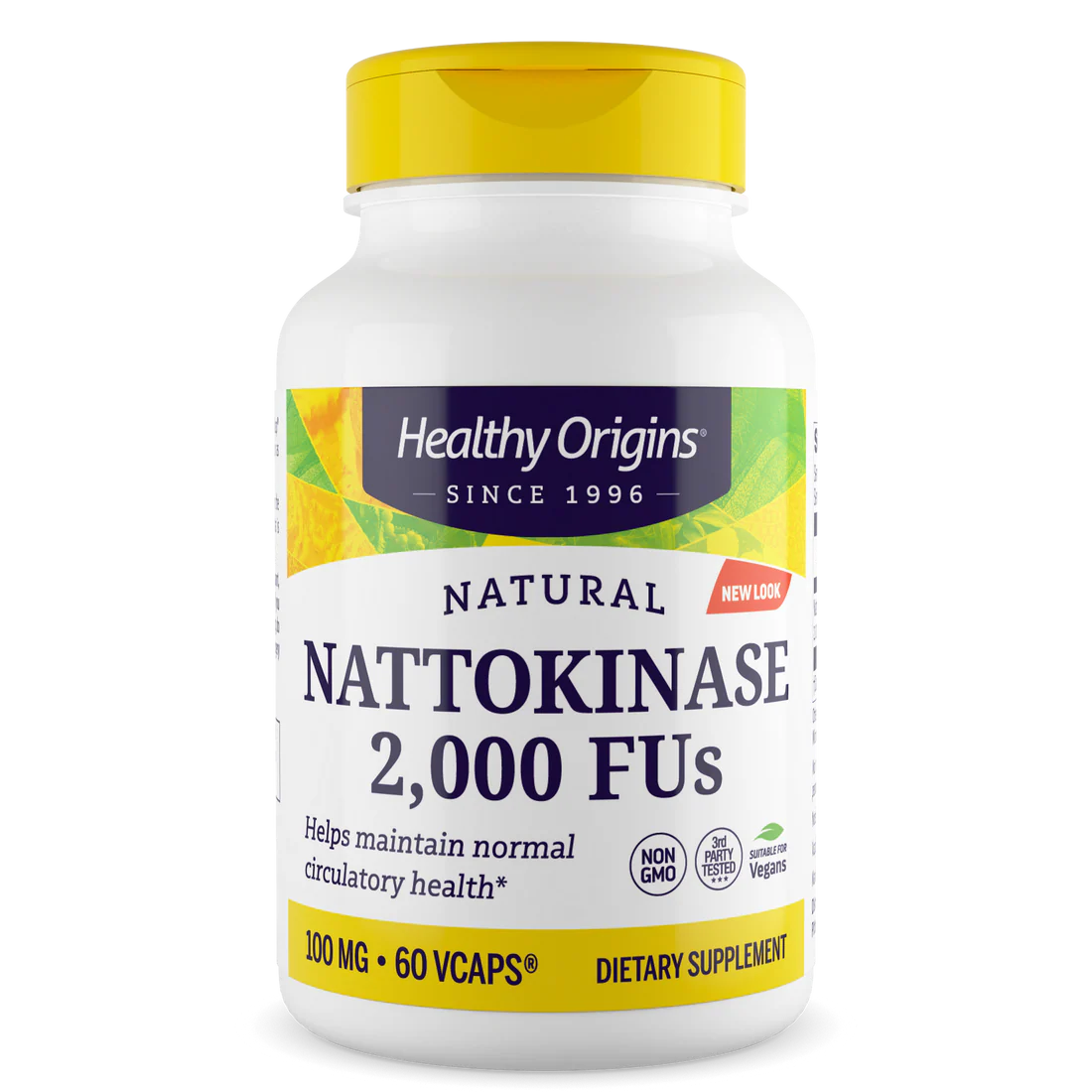 Healthy Origins Nattokinase 100 mg (2,000 FUs) | 60 Veggie Capsules