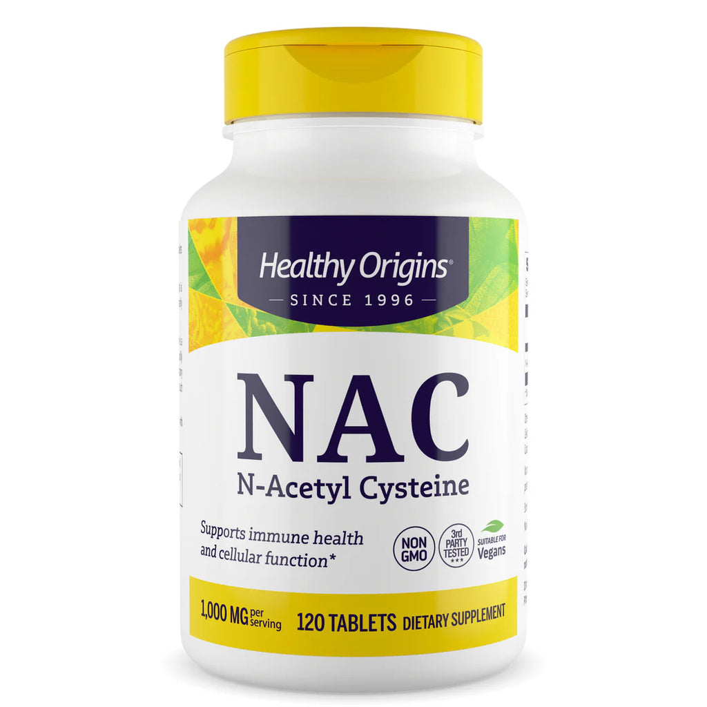 Healthy Origins NAC (N-Acetyl Cysteine) 1000 mg | 120 Tablets