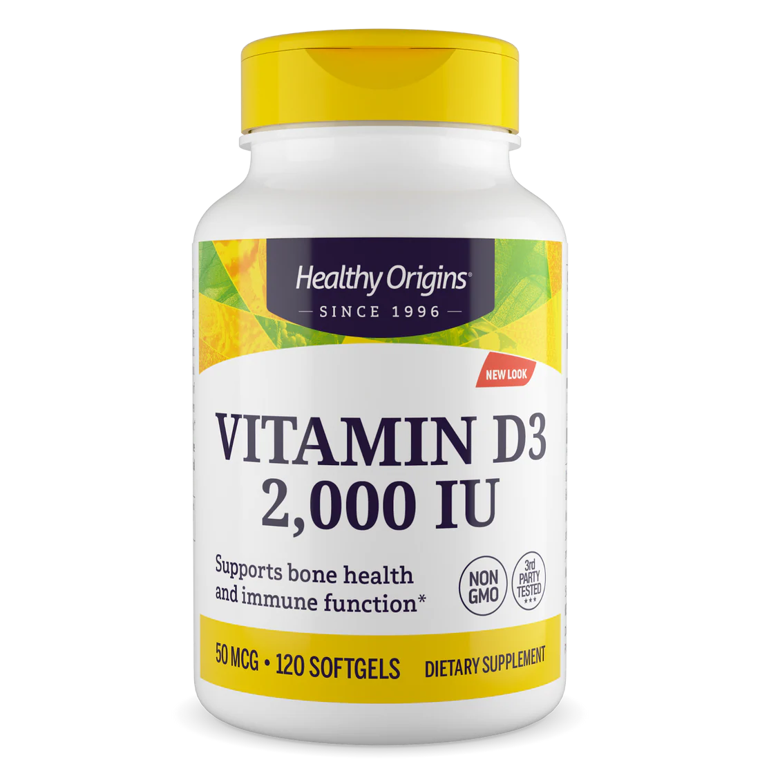 Healthy Origins Vitamin D3 2,000 IU (50 mcg) | 120 Softgels