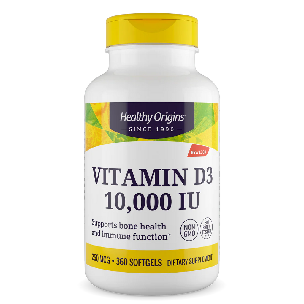 Healthy Origins Vitamin D3 10,000 IU (250 mcg) | 360 Softgels