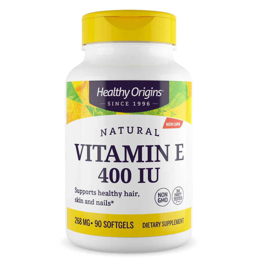 Healthy Origins Vitamin E 400 IU (268 mg) | 90 Softgels