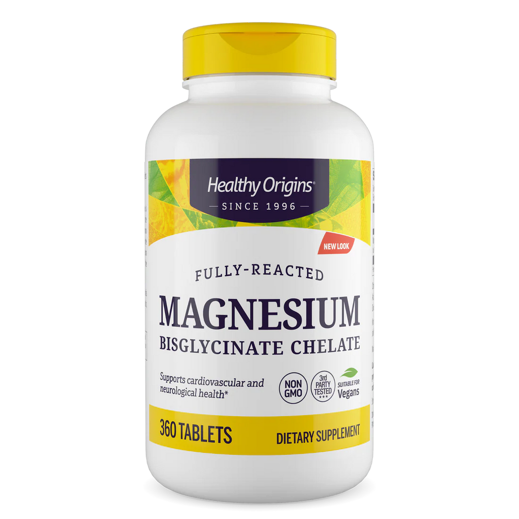 Healthy Origins Magnesium Bisglycinate Chelate | 360 Tablets