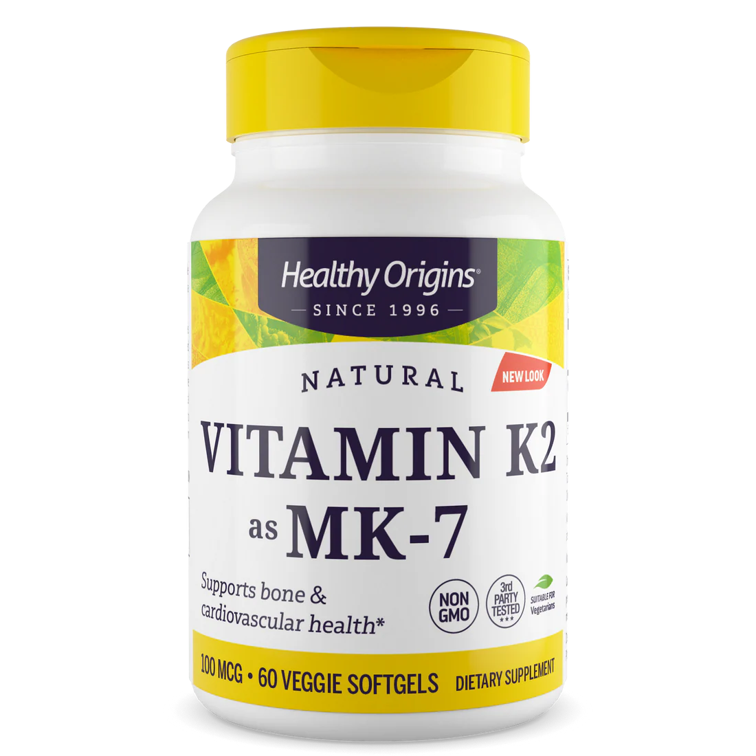 Healthy Origins Vitamin K2 as MK-7 100 mcg | 60 Veggie Softgels