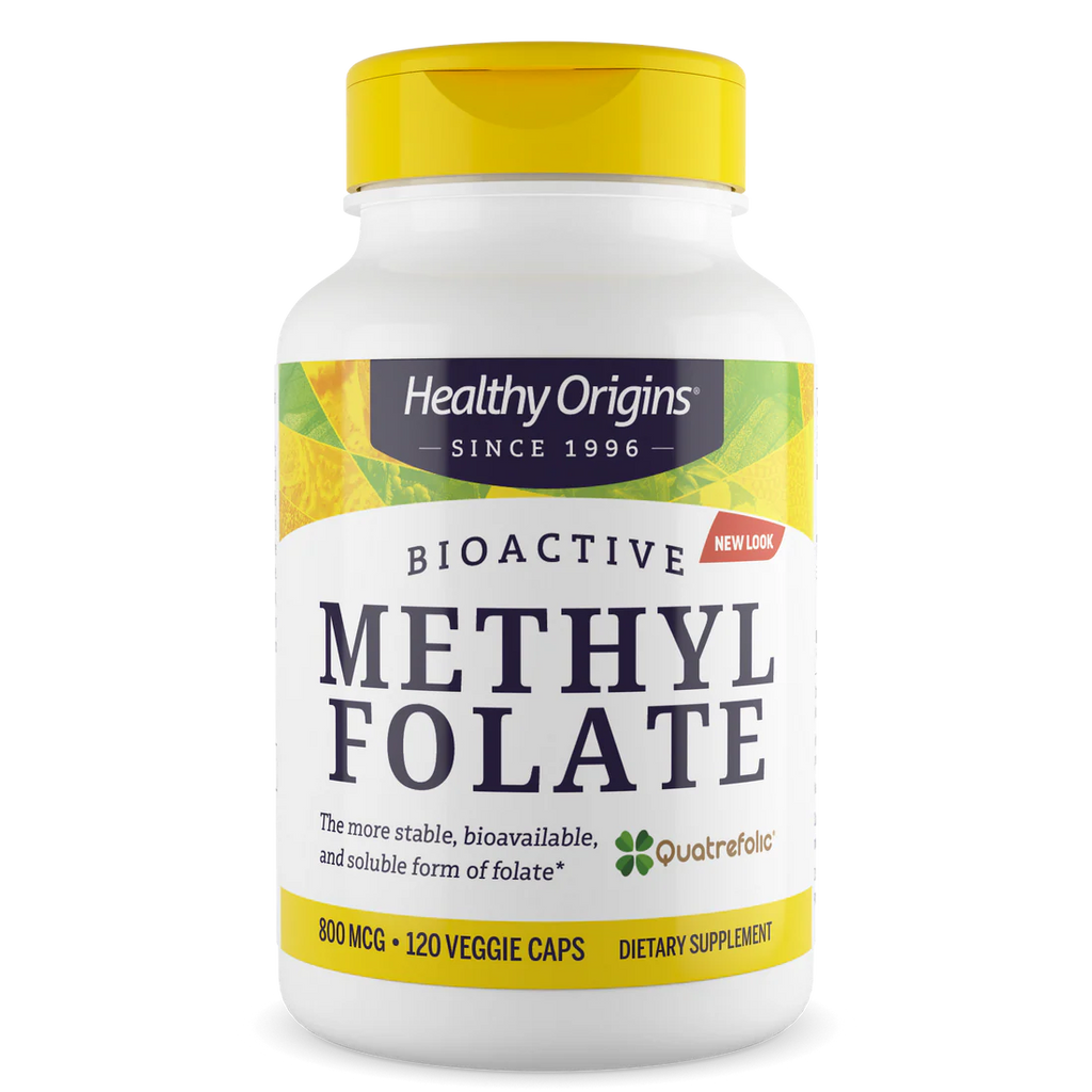Healthy Origins Methyl Folate 800 mcg | 120 Veggie Capsules