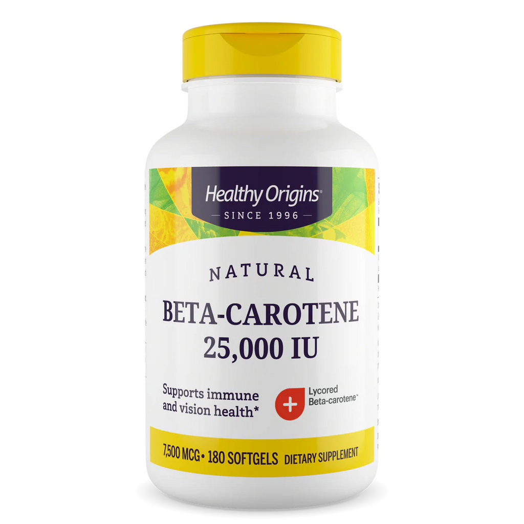 Healthy Origins Beta-Carotene 25,000 IU | 180 Softgels