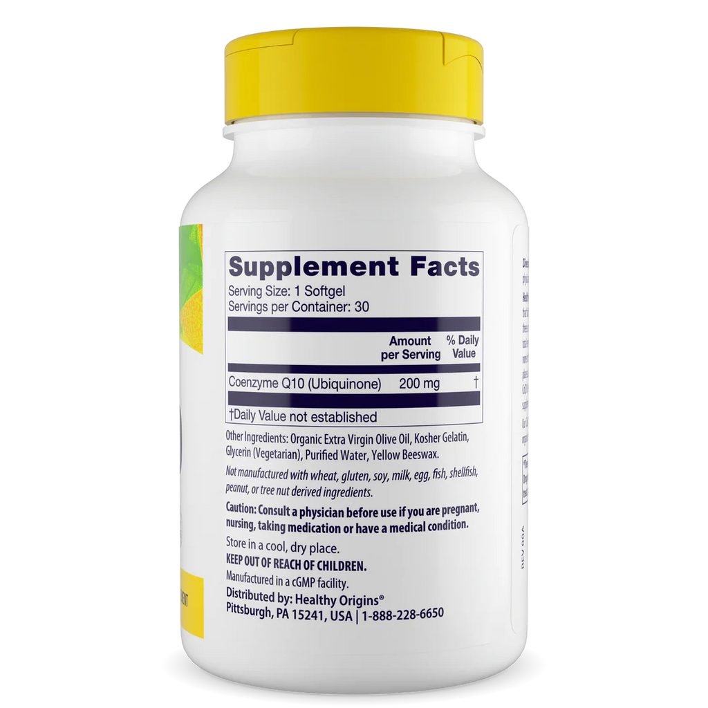 Healthy Origins CoQ10 200 mg | 30 Softgels