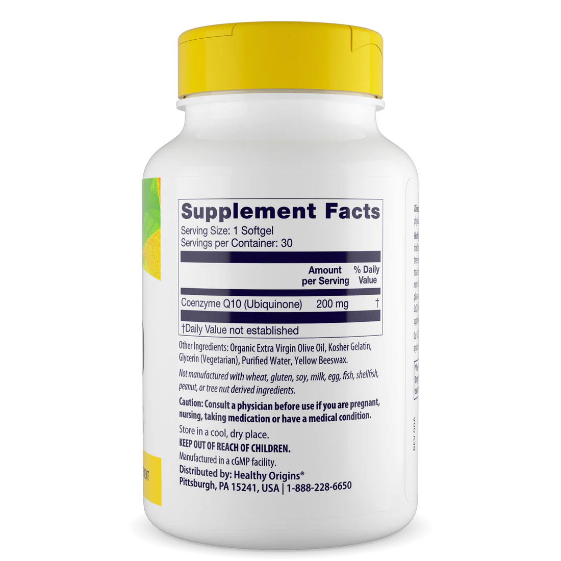 Healthy Origins CoQ10 200 mg | 30 Softgels