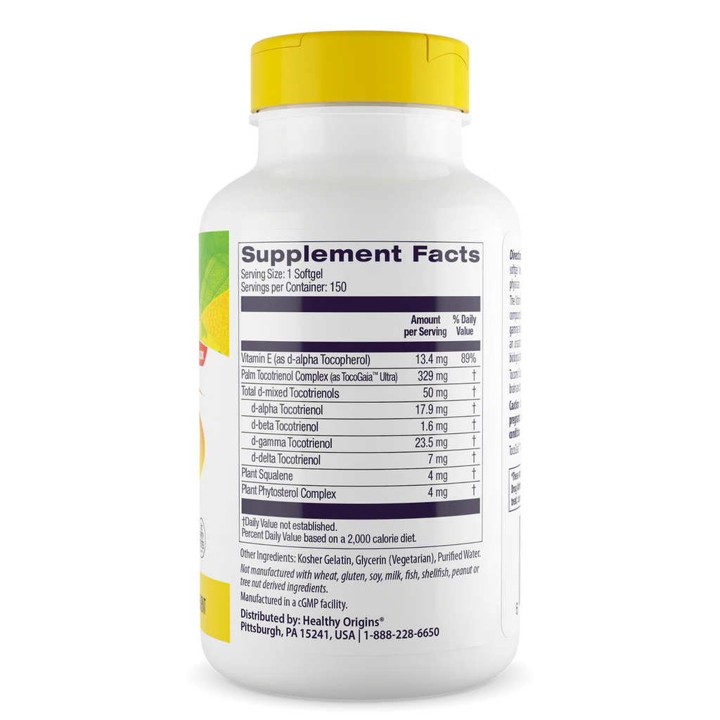 Healthy Origins Tocomin SupraBio (Tocotrienols) 50 mg | 150 Softgels