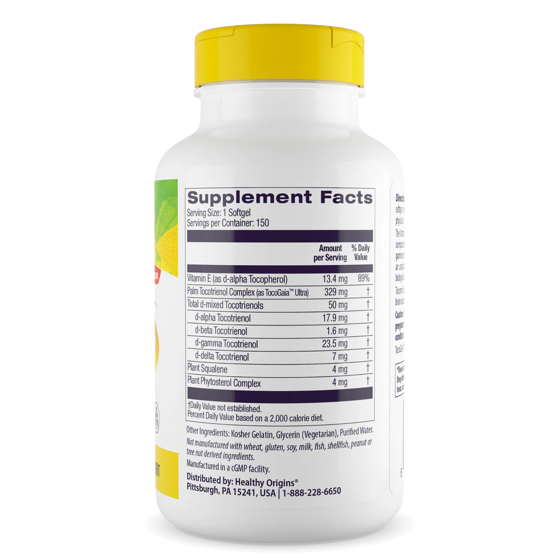 Healthy Origins Tocomin SupraBio (Tocotrienols) 50 mg | 150 Softgels