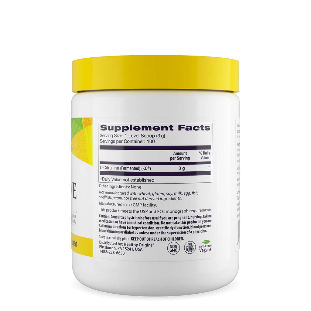 Healthy Origins L-Citrulline Powder | 10.6 Oz
