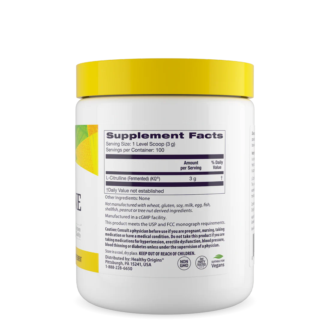 Healthy Origins L-Citrulline Powder | 10.6 Oz