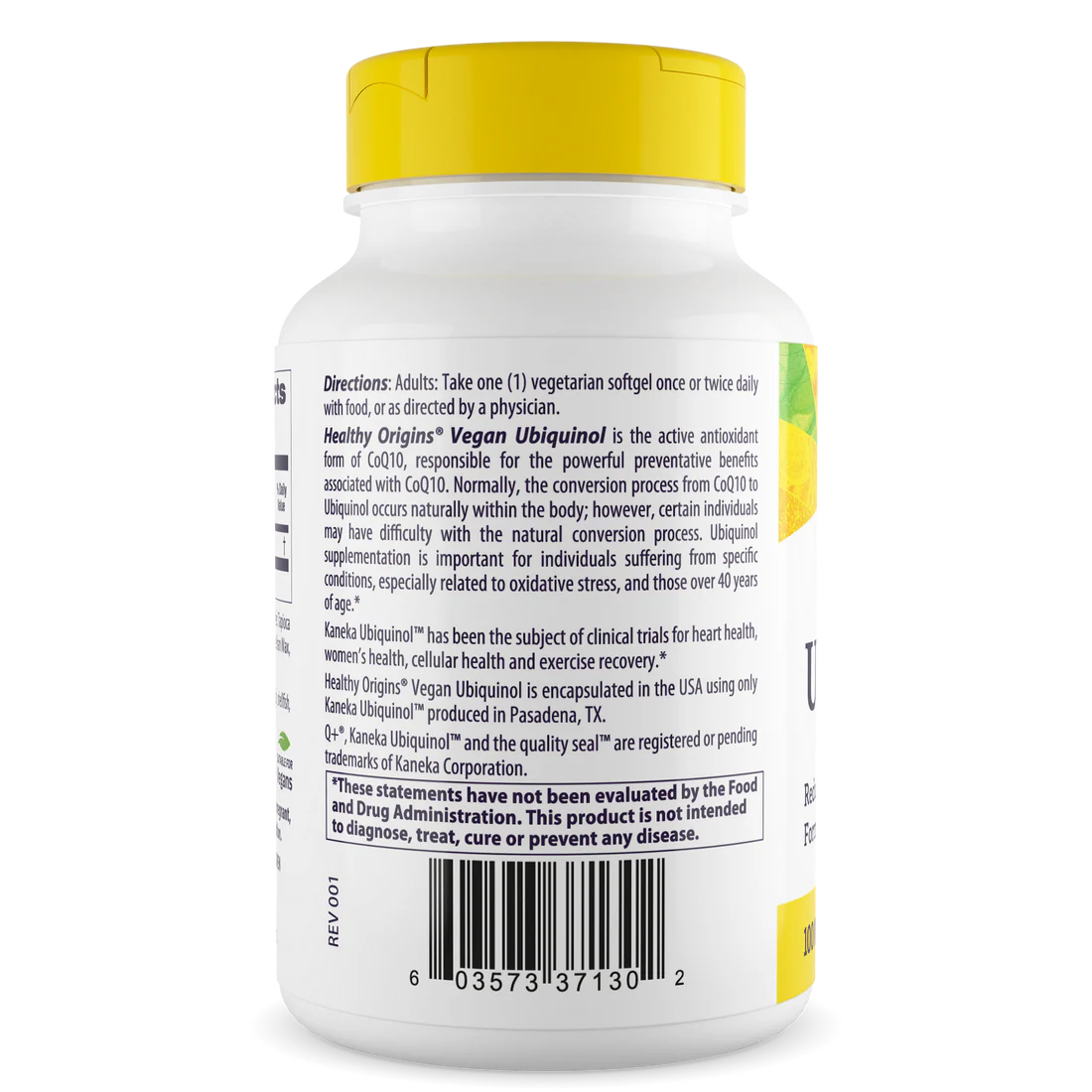 Healthy Origins Vegan Ubiquinol 100 mg | 60 Veggie Gels