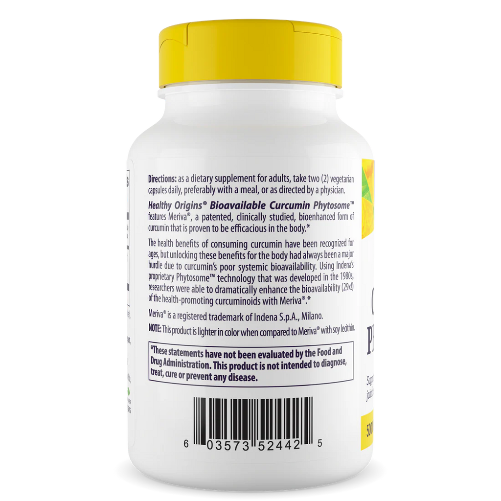 Healthy Origins Curcumin Phytosome 500 mg | 60 Veggie Caps