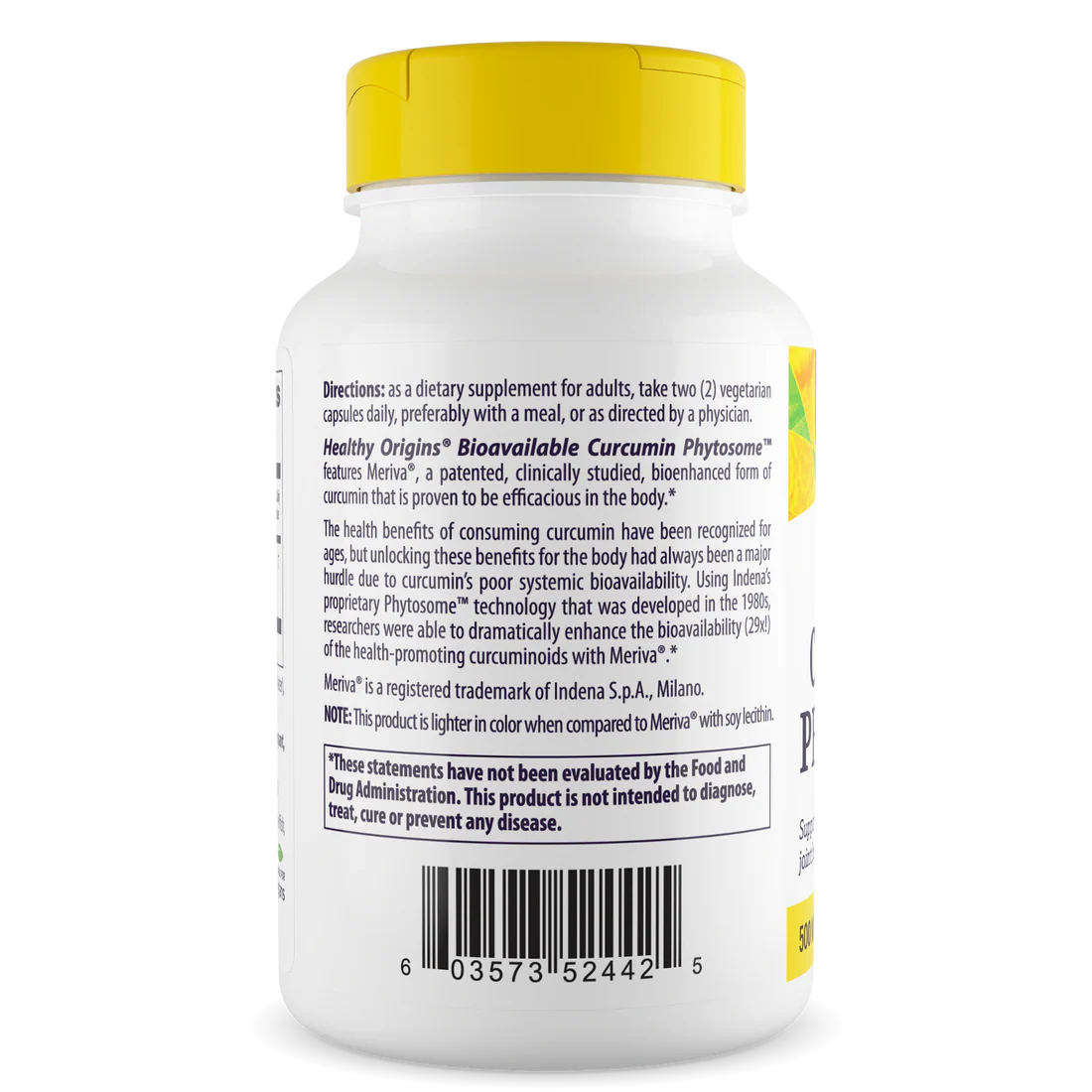 Healthy Origins Curcumin Phytosome 500 mg | 60 Veggie Caps