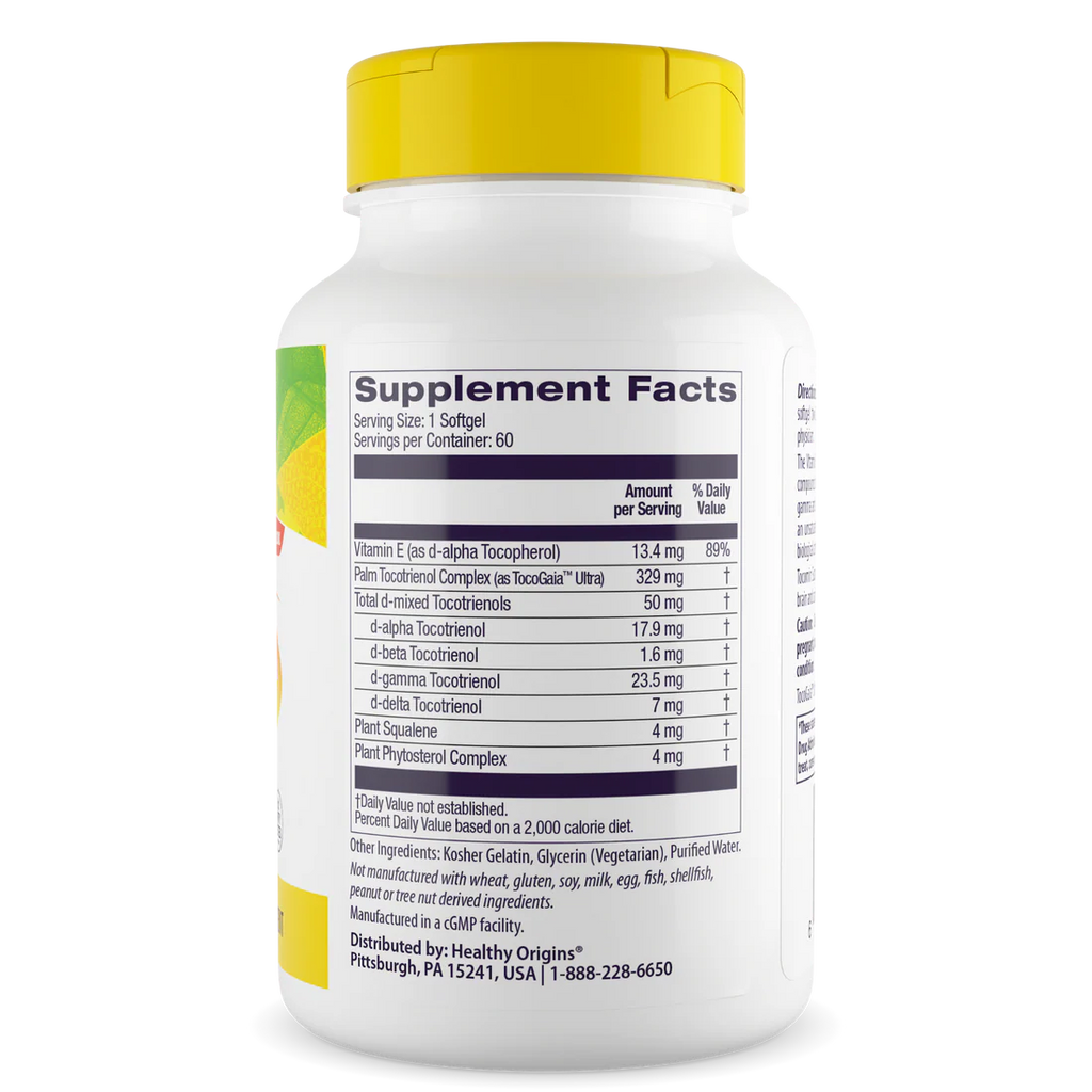 Healthy Origins Tocomin SupraBio (Tocotrienols) 50 mg | 60 Softgels