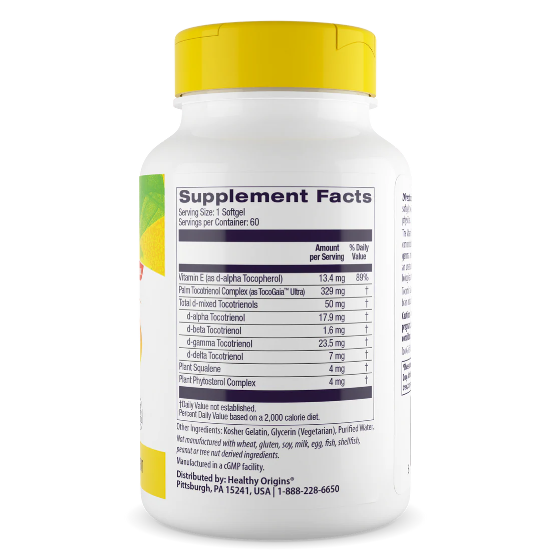 Healthy Origins Tocomin SupraBio (Tocotrienols) 50 mg | 60 Softgels