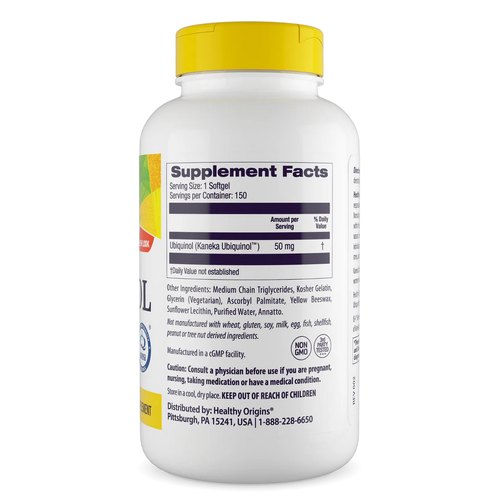Healthy Origins Ubiquinol 50 mg | 150 Softgels