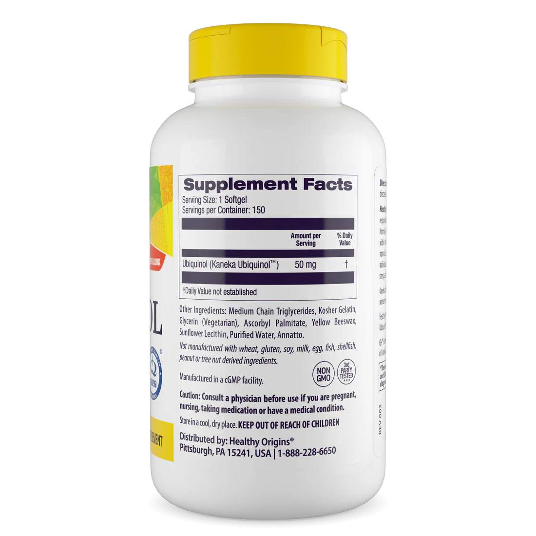 Healthy Origins Ubiquinol 50 mg | 150 Softgels