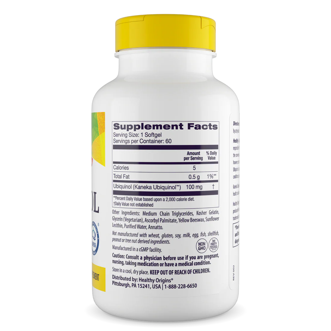 Healthy Origins Ubiquinol 100 mg | 60 Softgels