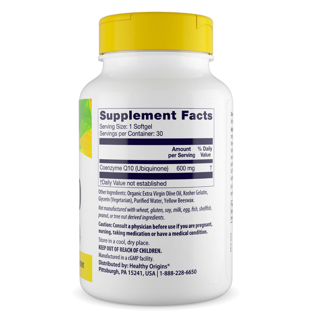 Healthy Origins CoQ10 600 mg | 30 Softgels