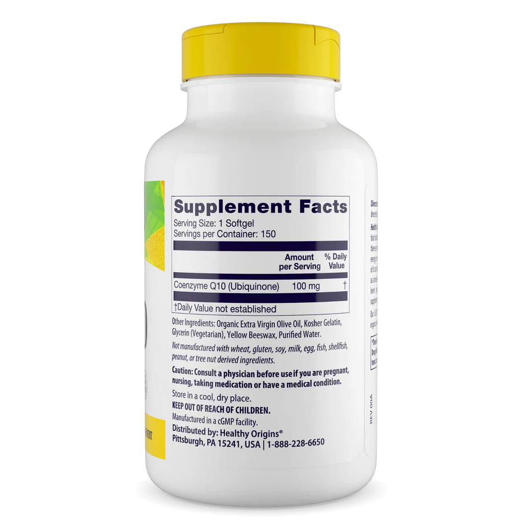 Healthy Origins CoQ10 100 mg | 150 Softgels