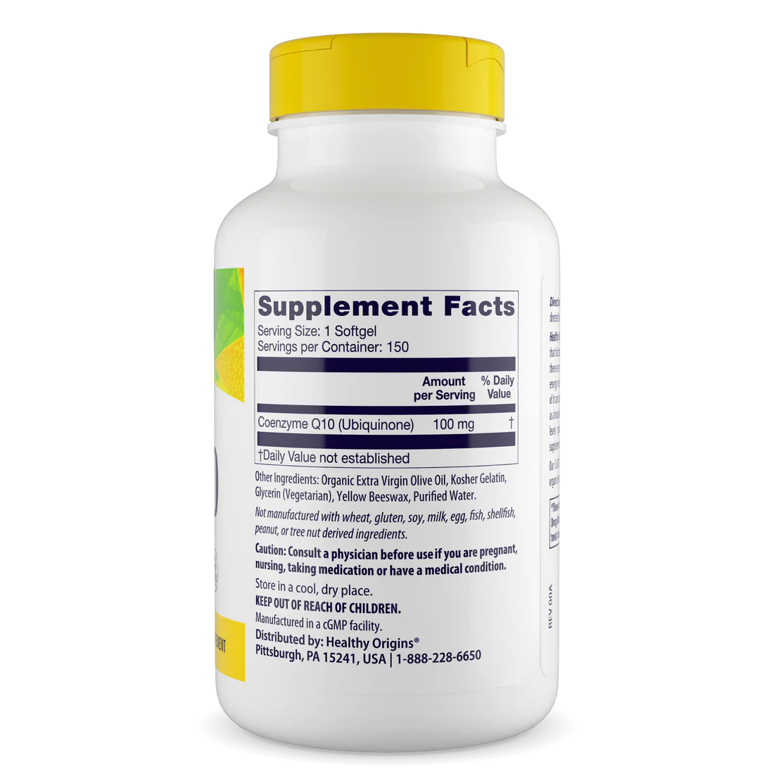 Healthy Origins CoQ10 100 mg | 150 Softgels