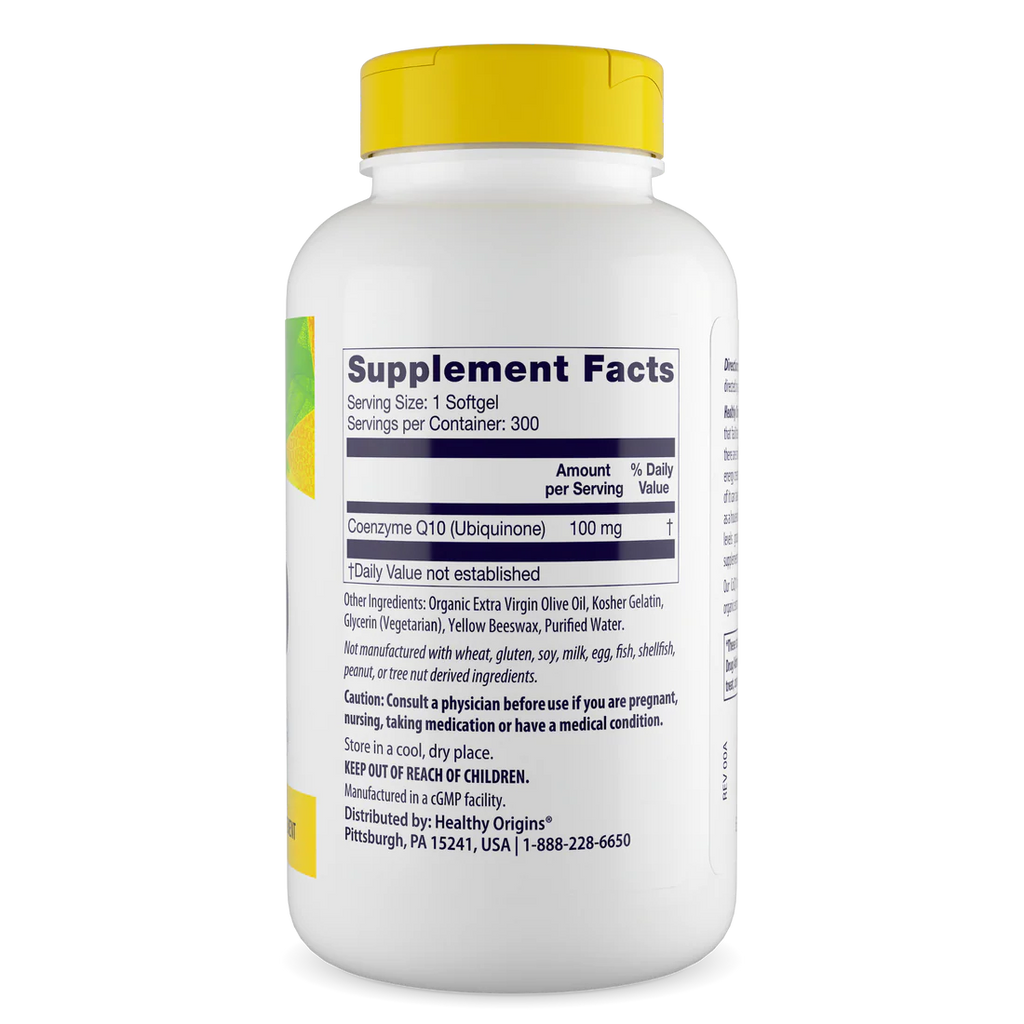 Healthy Origins CoQ10 100 mg | 300 Softgels