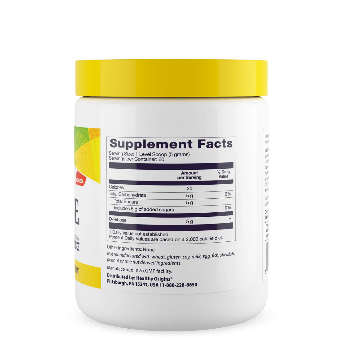 Healthy Origins D-Ribose Powder (Bioenergy) | 10.6 Oz