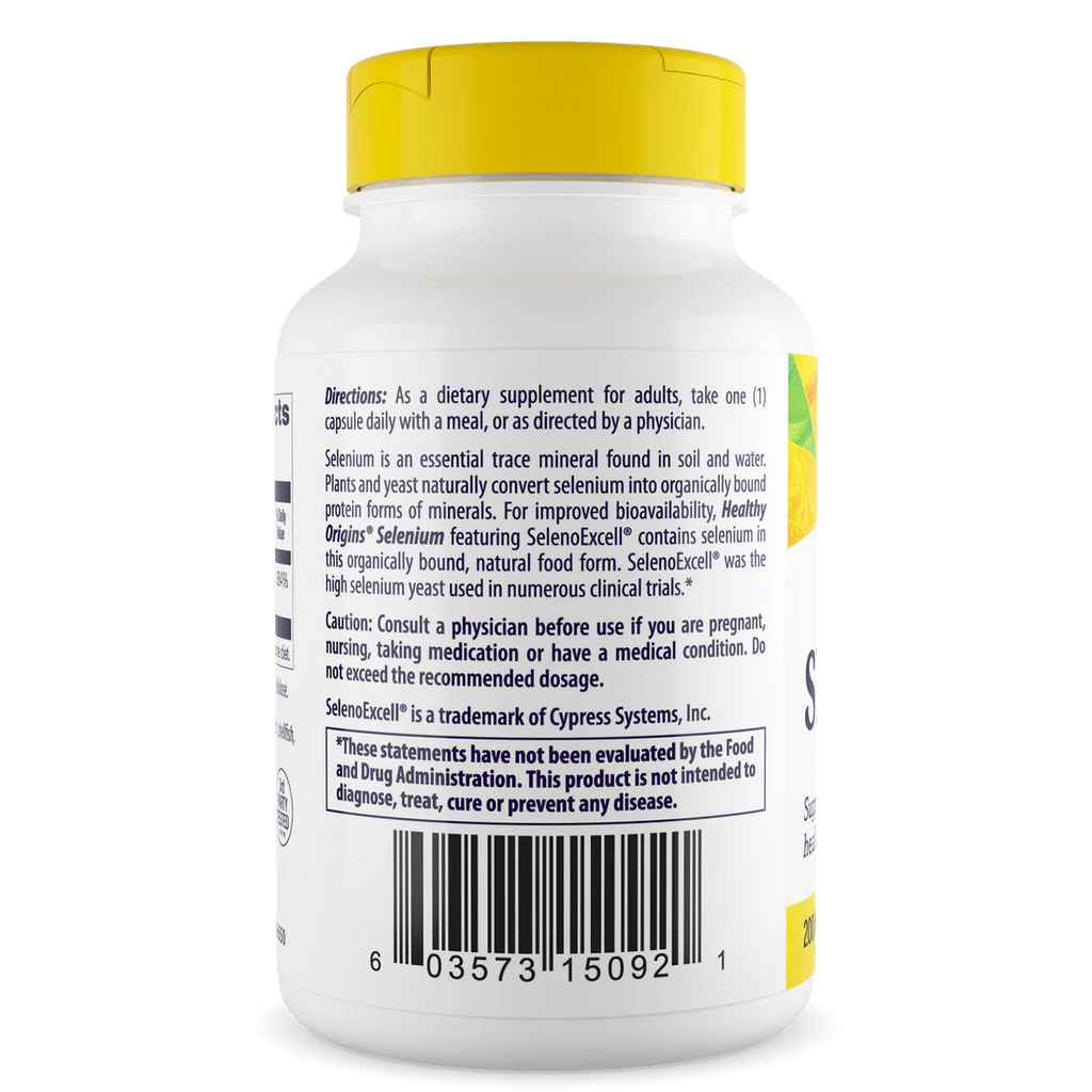 Healthy Origins Selenium 200 mcg | 180 Capsules
