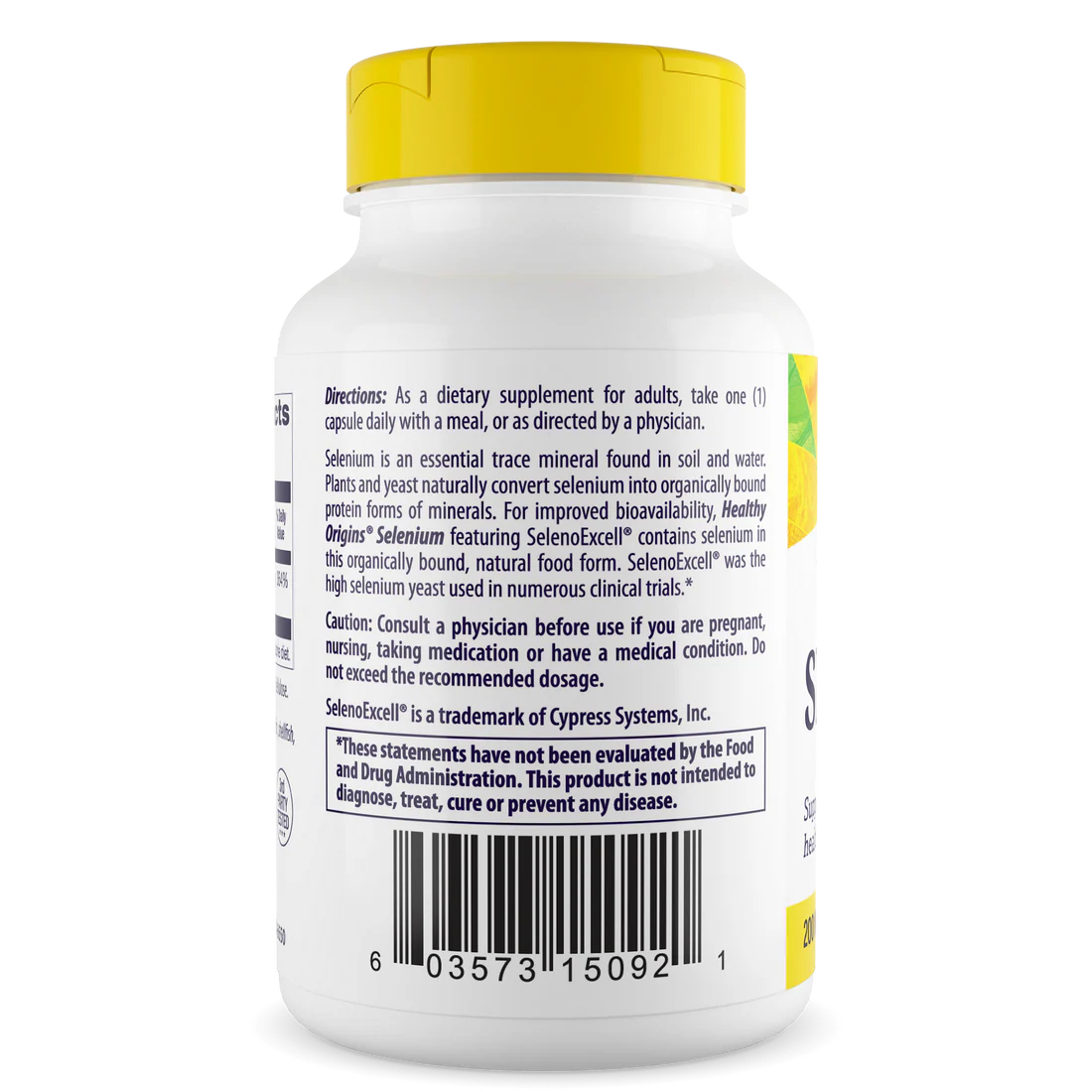 Healthy Origins Selenium 200 mcg | 180 Capsules