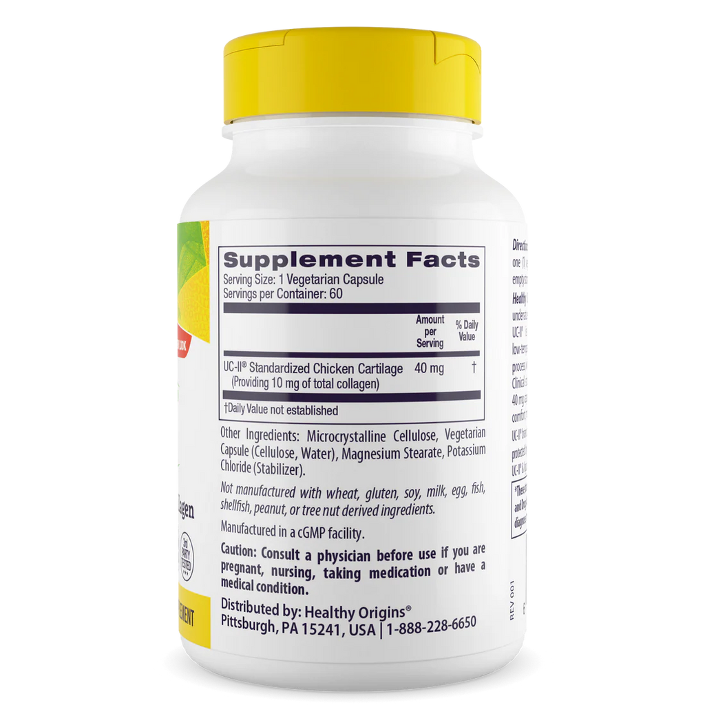 Healthy Origins UC-II 40 mg | 120 Veggie Capsules