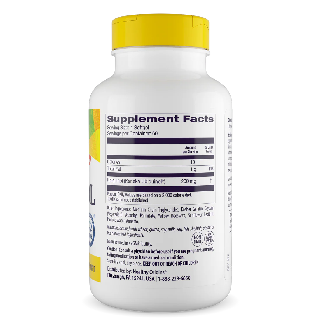 Healthy Origins Ubiquinol 200 mg | 60 Softgels